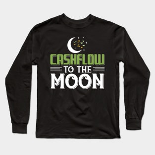 Cashflow to the moon! Long Sleeve T-Shirt